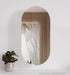 Antonella Natural Oak Mirrored Bathroom Shaving Cabinet - SHINE MIRRORS AUSTRALIA
