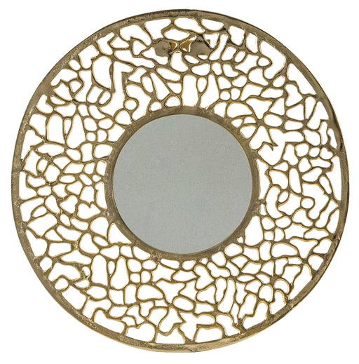 Aradia Gold Round Wall Mirror - SHINE MIRRORS AUSTRALIA