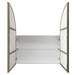 Austin Satin Brass Arch Mirrored Cabinet - SHINE MIRRORS AUSTRALIA