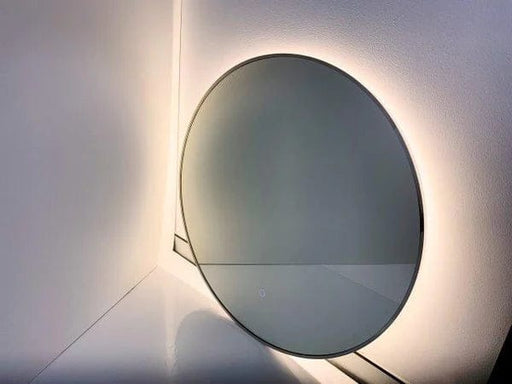 Aylen LED Backlit Round Wall Mirror White Light