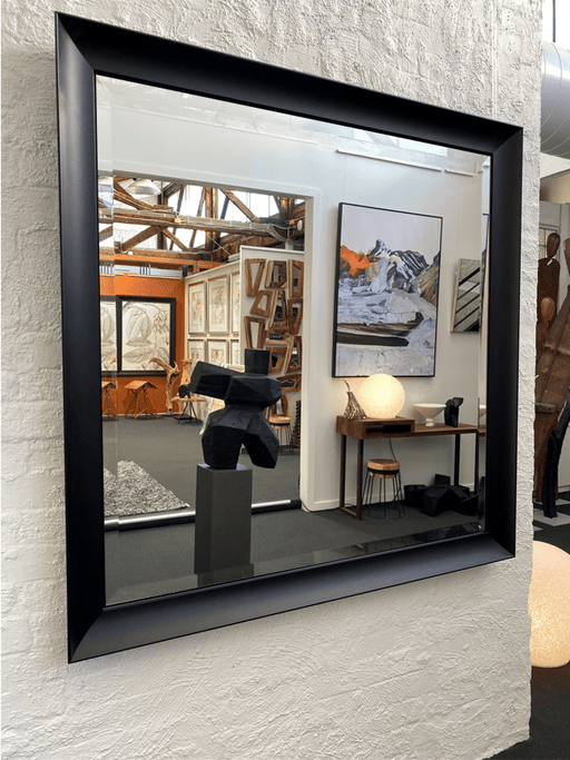 Balmain Black Wall Mirror 100cm x 70cm (4-5 weeks) / Plain - SHINE MIRRORS AUSTRALIA
