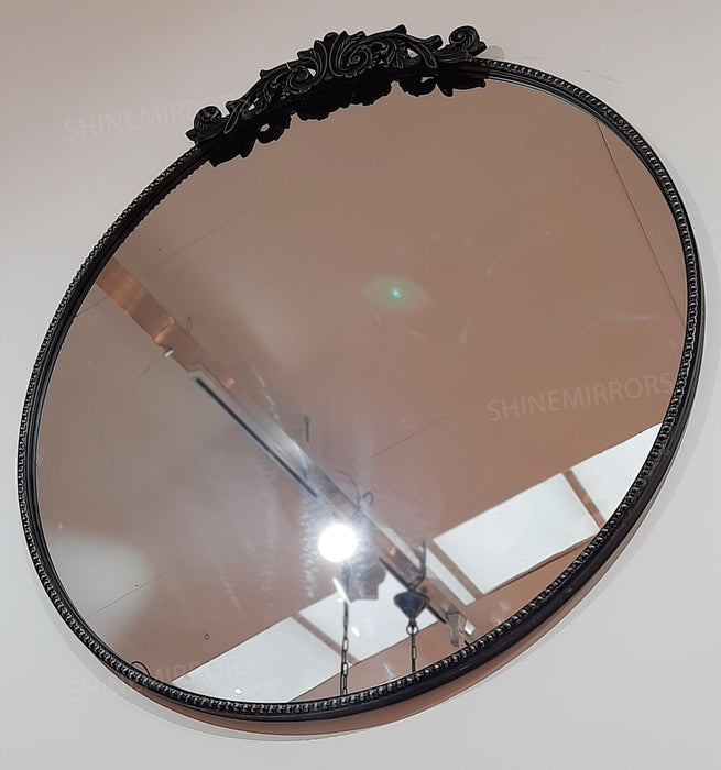 Beatrice Black Round Wall Mirror - SHINE MIRRORS AUSTRALIA