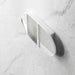 Bryson 2-door Matte White Mirrored Bathroom Shaving Cabinet Medium- 90cm x 60cm