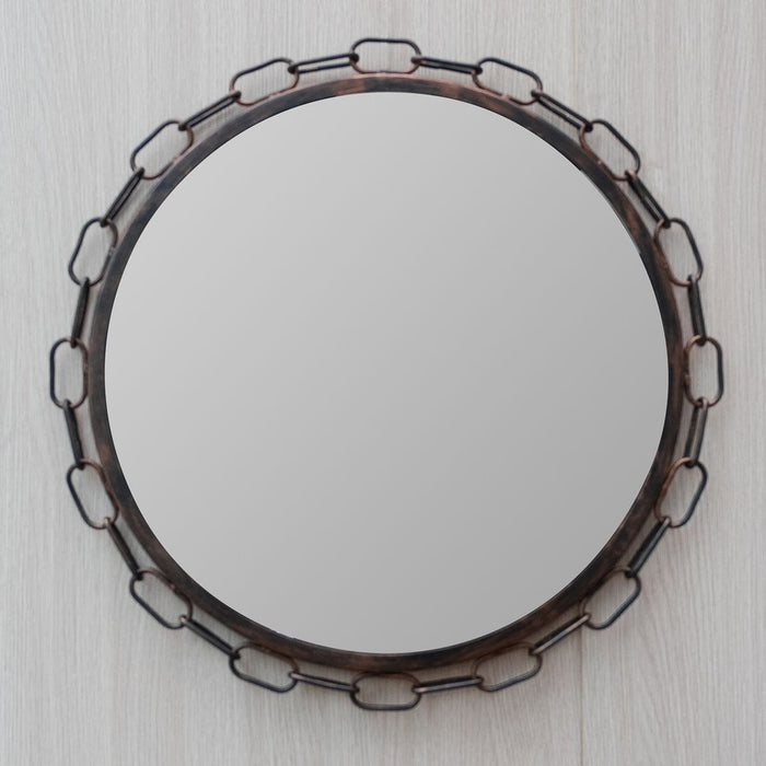 Chandy Bronze Round Wall Mirror
