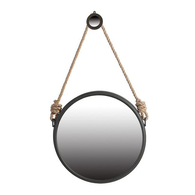 Georgia Rope Strap Round Wall Mirror — SHINE MIRRORS AUSTRALIA