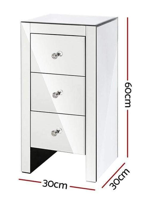 Coco Mirrored Bedside Table
