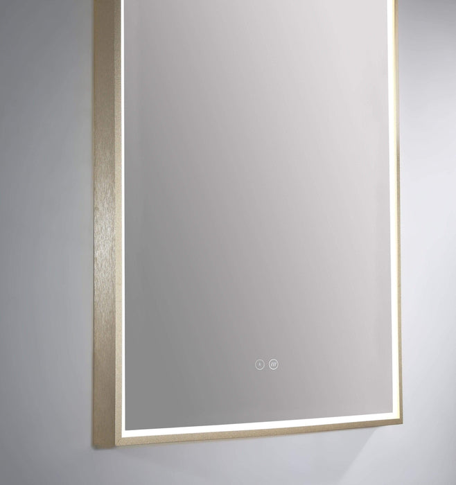 Cooper Arched Backlit LED Bathroom Mirror Brushed Brass - SHINE MIRRORS AUSTRALIA