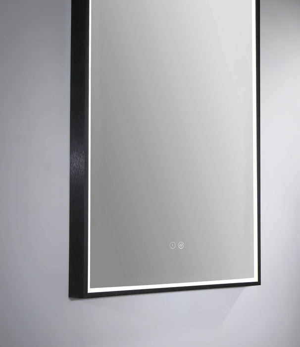 Cooper Arched Backlit LED Bathroom Mirror Matt Black - SHINE MIRRORS AUSTRALIA