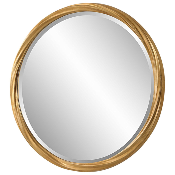 Darrion Gold Round Wall Mirror - SHINE MIRRORS AUSTRALIA