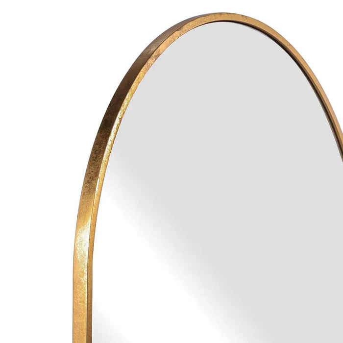 Elise Arched Gold Large Floor Mirror