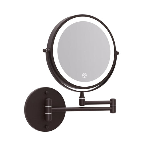 Emersten Black Extendable Makeup Mirror 10x Magnifying Double-Sided Bathroom Mirror