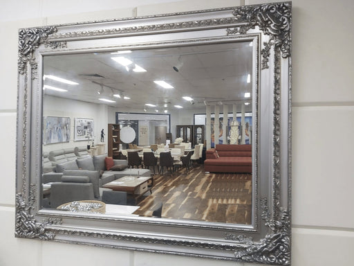 Evaden Silver Ornate Wall Mirror