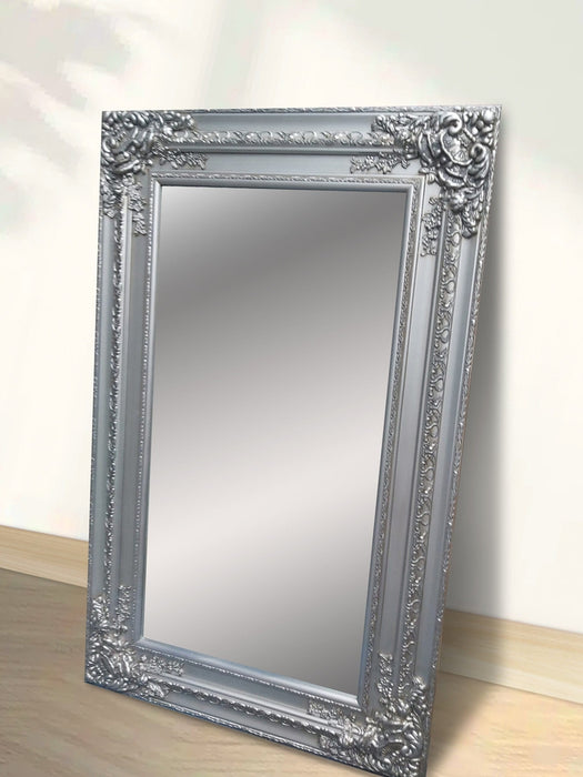 Evaden Silver Ornate Wall Mirror