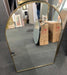 Ezra Brass Gold Arched Wall Mirror