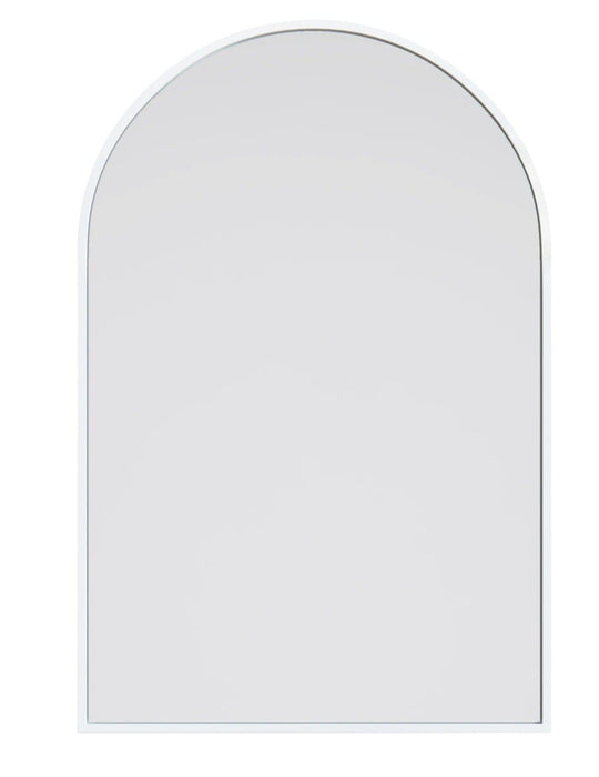 Ferran Arched White Wall Mirror - SHINE MIRRORS AUSTRALIA
