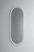 Gatsby Brushed Nickel Oval Backlit LED Bathroom Mirror Large: 46cm x 4cm x 121cm - SHINE MIRRORS AUSTRALIA