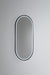 Gatsby Matt Black Oval Backlit LED Bathroom Mirror Large: 46cm x 4cm x 121cm - SHINE MIRRORS AUSTRALIA