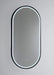 Gatsby Matt Black Oval Backlit LED Bathroom Mirror Medium: 46cm x 4cm x 91cm - SHINE MIRRORS AUSTRALIA