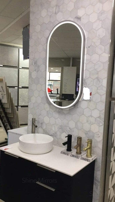 Gatsby Oval Frameless Frontlit LED Bathroom Mirror - SHINE MIRRORS AUSTRALIA
