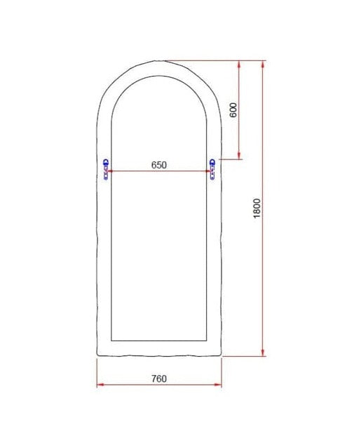 Genevieve Mediterranean Leaner Mirror