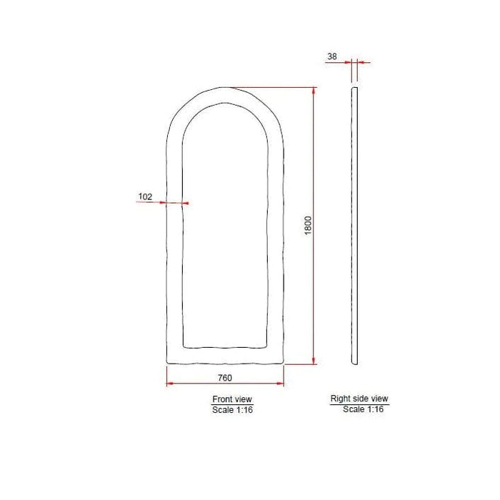 Genevieve Mediterranean Leaner Mirror
