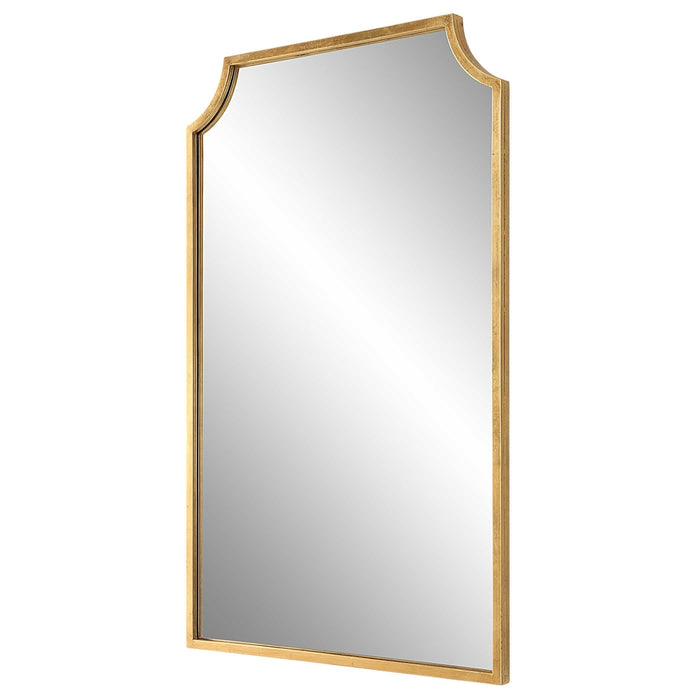 Gia Curved Gold Wall Mirror - SHINE MIRRORS AUSTRALIA