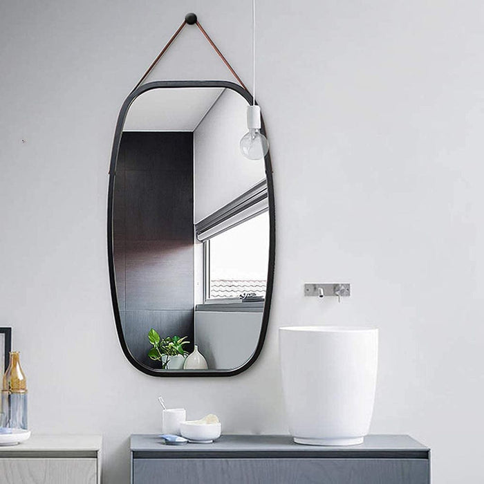 Giro Bamboo Black Bathroom Mirror