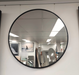 Harland Black Round Wall Mirror