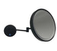 Illusion Matt Black Wall Mounted Shaving Mirror with 5x Magnification - SHINE MIRRORS AUSTRALIA