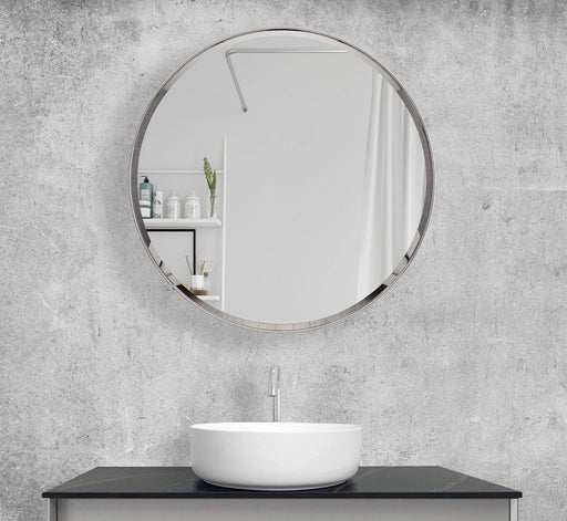 Jade Silver Round Wall Mirror - SHINE MIRRORS AUSTRALIA