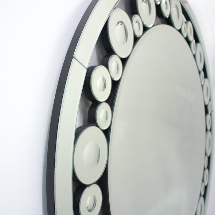 Jerlinda Round Silver Wall Mirror