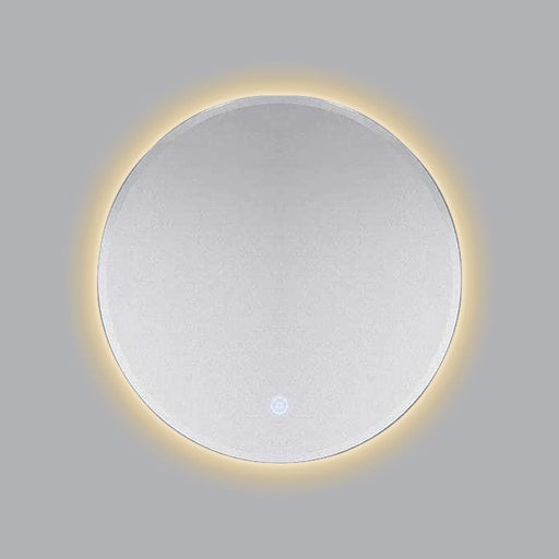 June Round Backlit LED Light Bathroom Mirror Warm Light