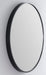 Keilo Matt Black Round Wall Mirror Medium: 61cm x 4cm x 61cm - SHINE MIRRORS AUSTRALIA