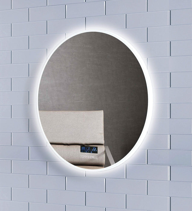 Lennox Round LED Backlit Wall Mirror with Bluetooth Speakers - SHINE MIRRORS AUSTRALIA