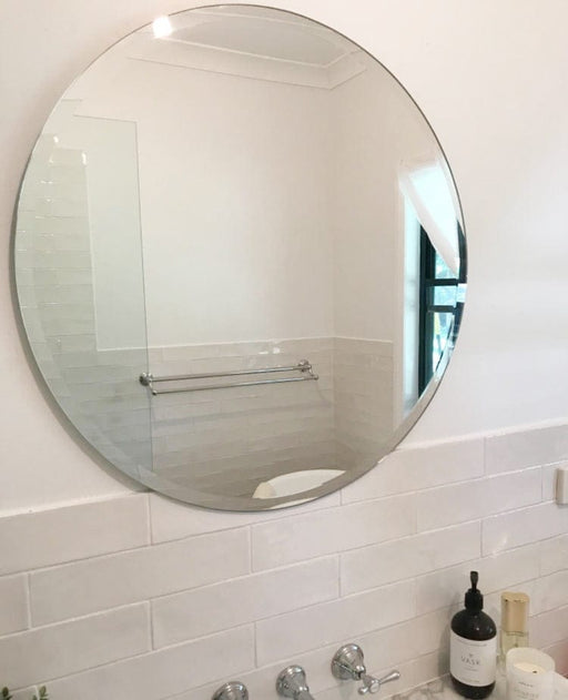 Luke Round Beveled Bathroom Mirror - SHINE MIRRORS AUSTRALIA