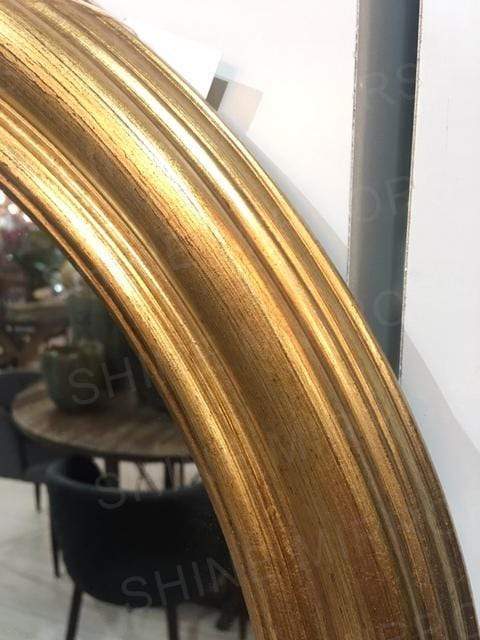 Maine Gold Round Wall Mirror - SHINE MIRRORS AUSTRALIA