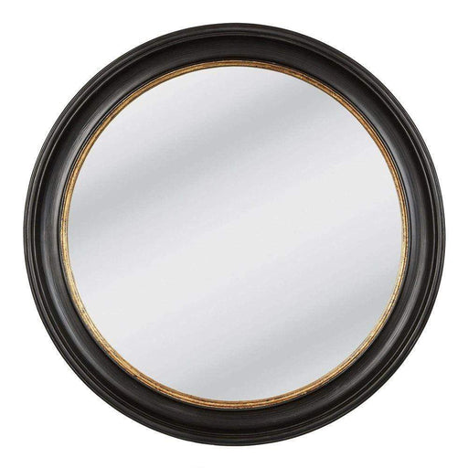 Marione Gold and Black Round Wall Mirror - SHINE MIRRORS AUSTRALIA