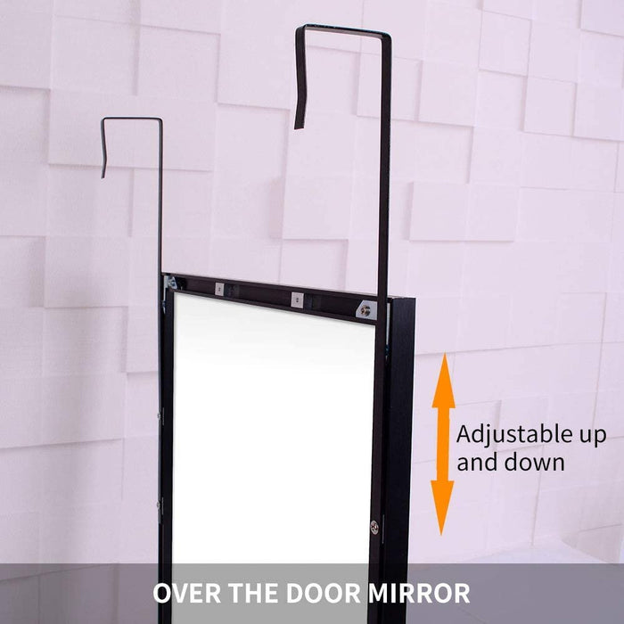 Maven Medium Black Door Mirror