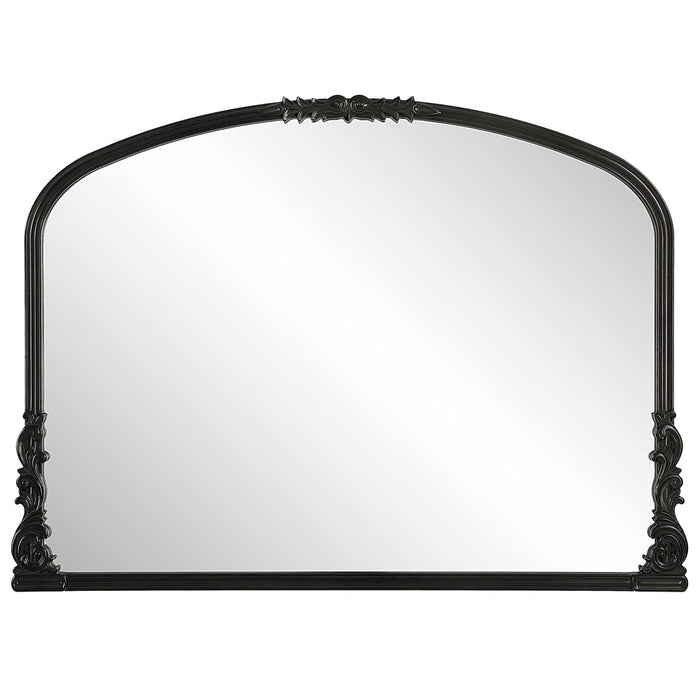 Merida Black Arched Wall Mirror