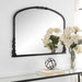 Merida Black Arched Wall Mirror