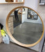 Merindah Oak Round Wall Mirror
