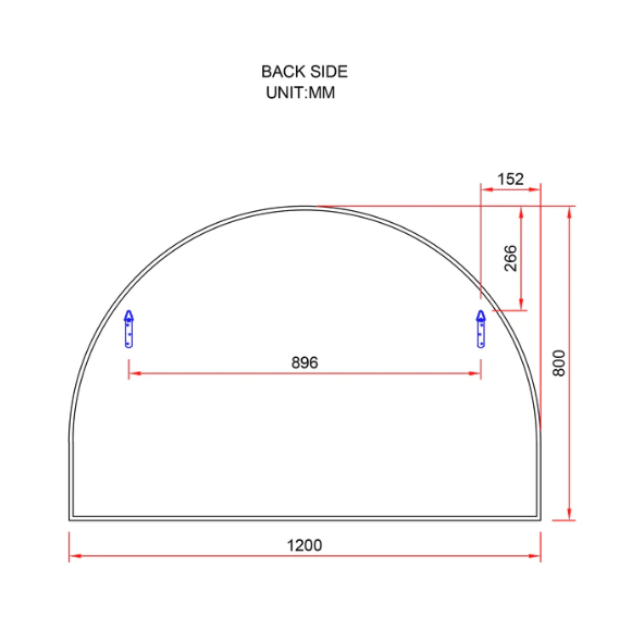 Micah Satin Brass Arch Mirror - SHINE MIRRORS AUSTRALIA