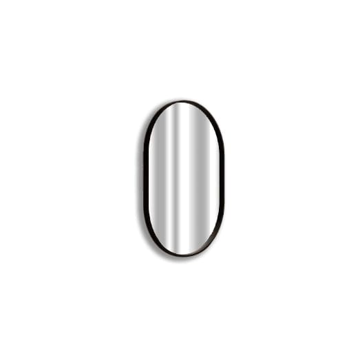 Natalia Matt Black Pill Shaped Mirror - SHINE MIRRORS AUSTRALIA