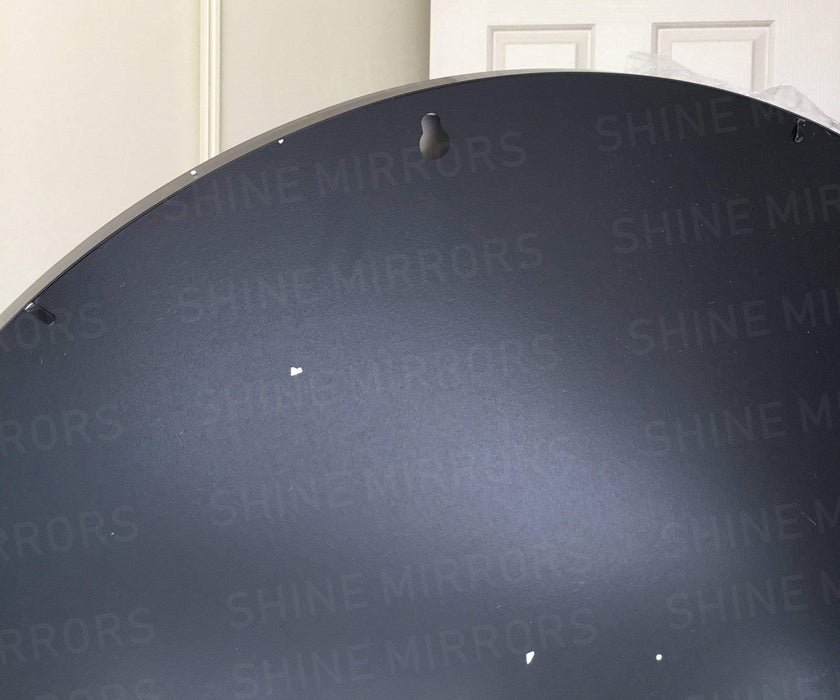 Neri Round Black Wall Mirror