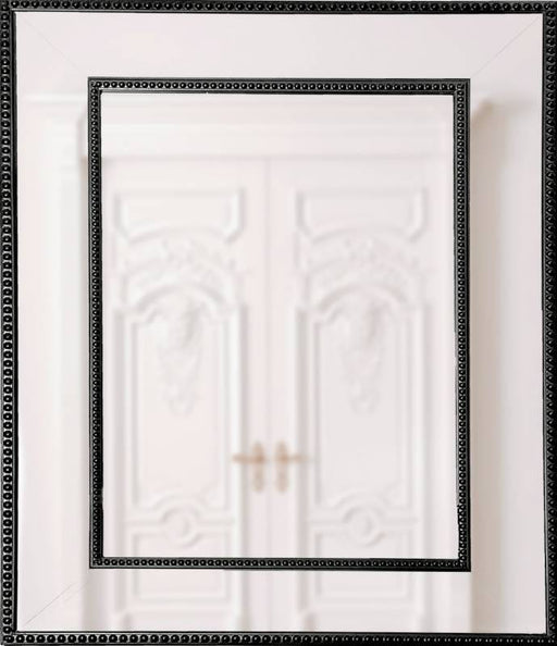 Nixie Black Wall Mirror Large: 140cm L x 4cm W x 110cm H