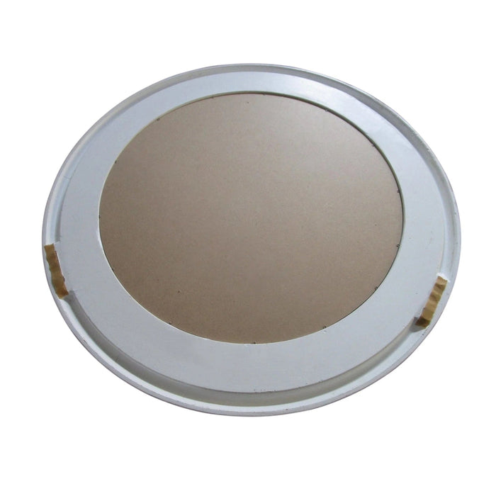 Normie Round White Wall Mirror