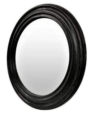 Oasis Black Round Wall Mirror - SHINE MIRRORS AUSTRALIA