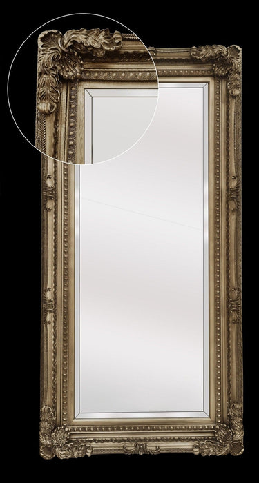 Omri Ornate Antique Champagne Leaner Mirror