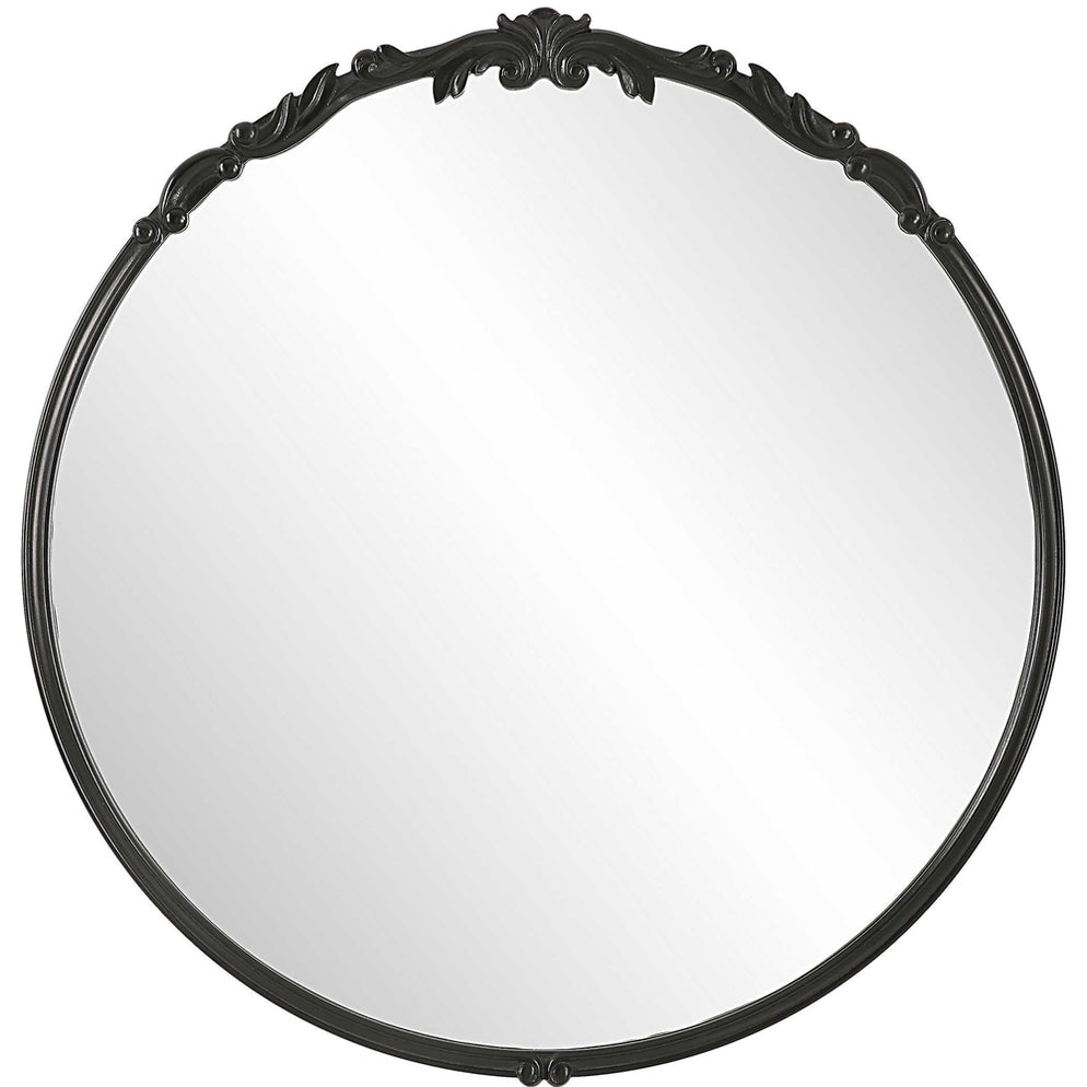 Raya Black Round Wall Mirror — SHINE MIRRORS AUSTRALIA