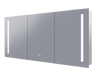 Remer Amber Three-Door Backlit LED Bathroom Mirror Cabinet - SHINE MIRRORS AUSTRALIA